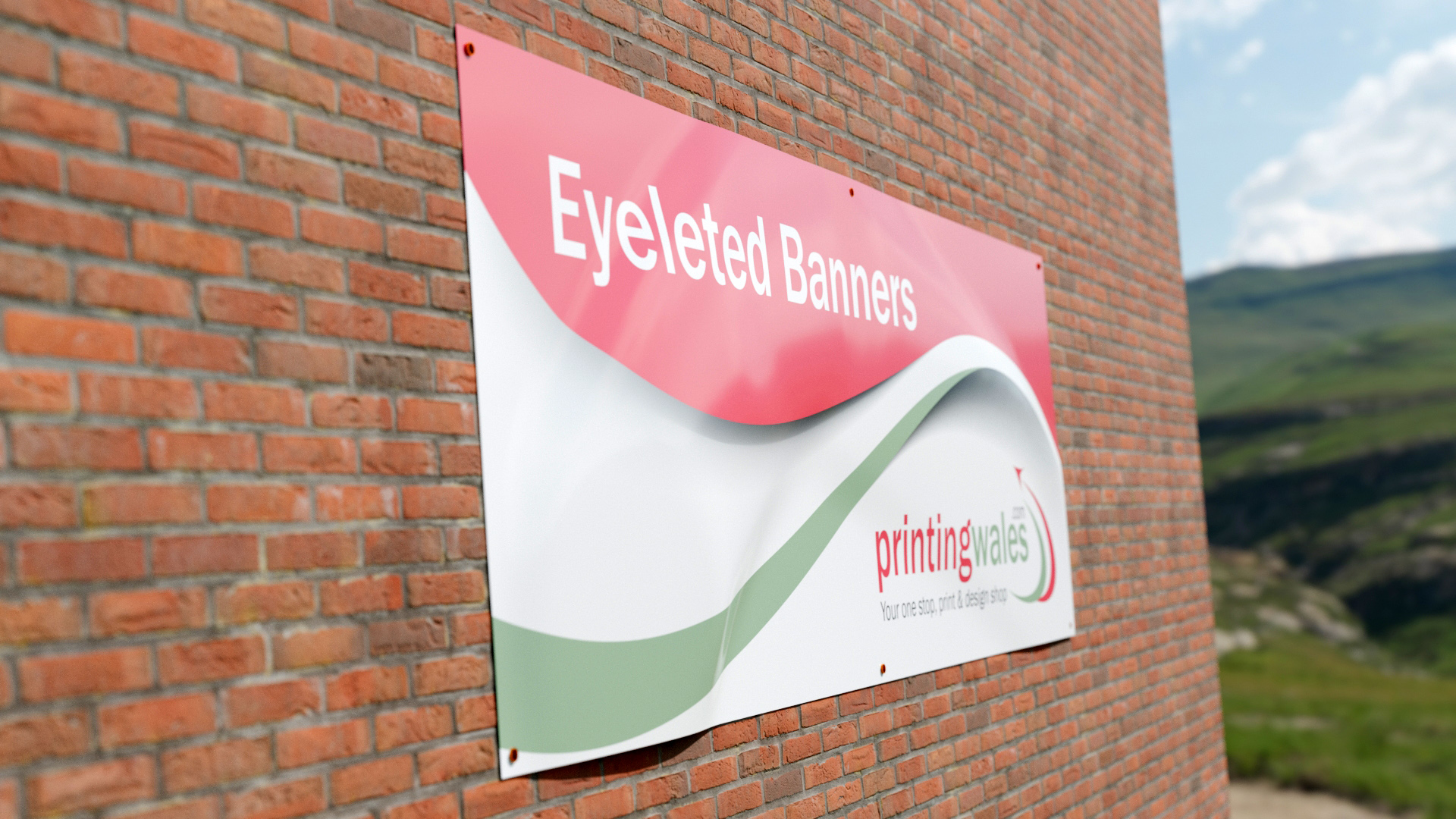 outdoor eyeleted banners